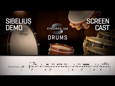 NEW: **Studio Series** SYNCHRON-ized Drums: Fugue in R / Sibelius - by Andreas Olszewski