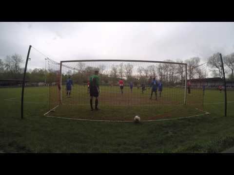 Hanworth Villa first goal vs Cockfosters FC in the Middlesex Senior Charity Cup.