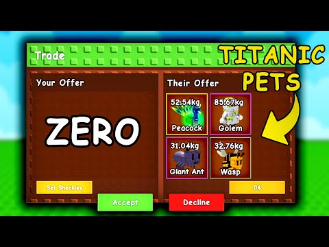 ZERO to TITANIC Pets | Grow A Garden Trading Montage