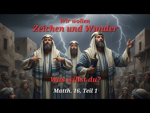 Liebst du Zeichen und Wunder? Entdecke, warum Jesus warnt!  Matthäus 16 Teil 1