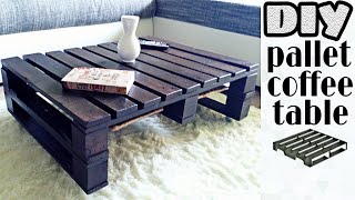 DIY - pallet coffee table | NO power tools 💪