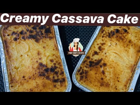 Cassava Cake with Macapuno | Baked Creamy Cassava Cake | How To Make Cassava Cake