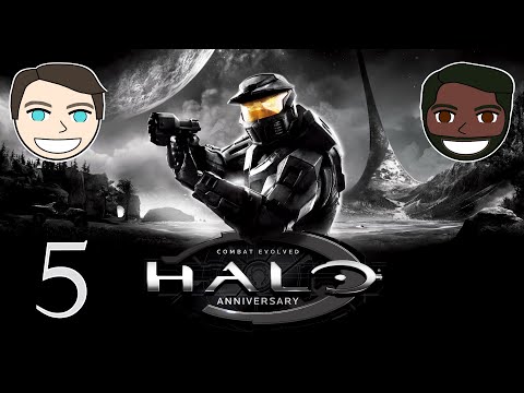 Let's Play Halo: Combat Evolved Anniversary Co-op Campaign Blind Part 5 - So Much Sniping Fun