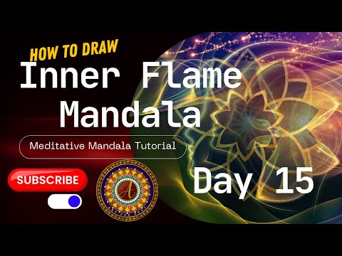 Draw Your Inner Flame | Meditative Mandala Art Tutorial | Self-Healing & Calm Drawing Practice