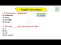 English Mix Questions Set 28 For All Exams Englishacademybydeepakkr
