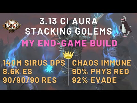 Ultimate End-Game Build | POE 3.13 Ritual CI Aura Stacking Carrion Golems