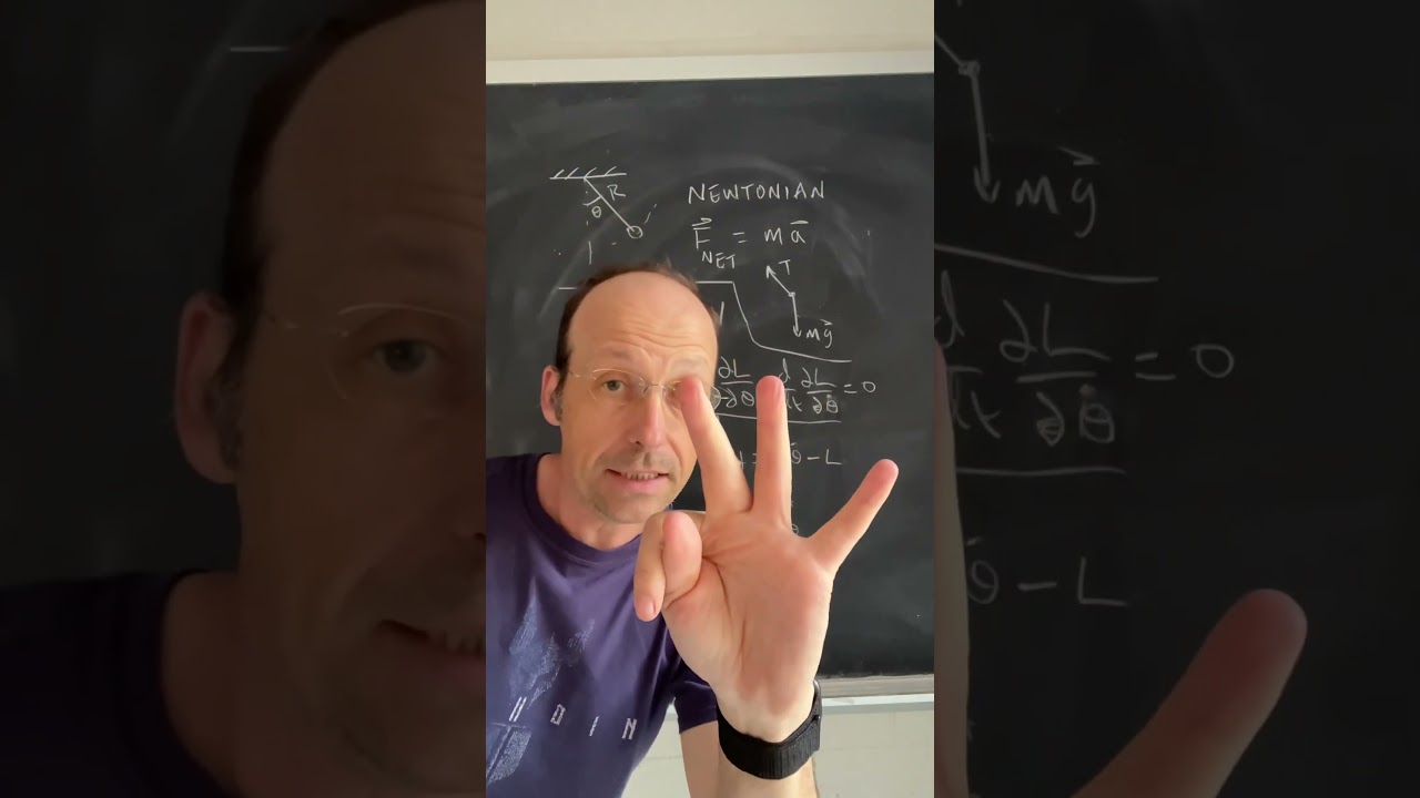 Three ways to do #classsicalmechanics. #hamiltonian #newtonian #lagrangian