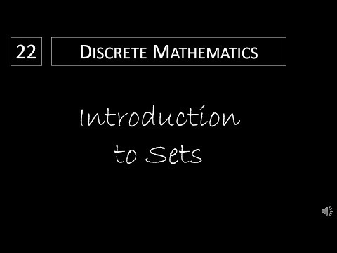 Discrete Math - 2.1.1 Introduction to Sets