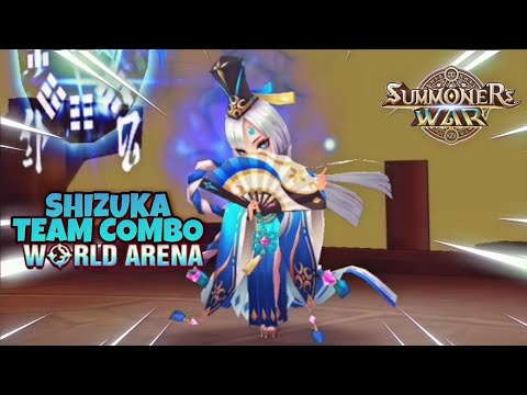 Shizuka Team Combo in World Arena Ep. 2 - Summoners War