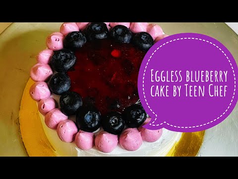 Eggless blueberry cake recipe, teen baker, Halloween cake recipe