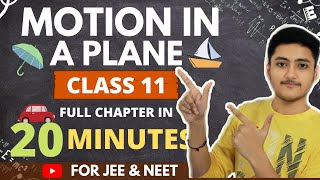 Motion In A Plane Class 11 | Physics | For JEE & NEET | Full Revision In 20 Minutes