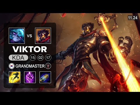 T1 Faker Viktor Mid vs Vex - KR Grandmaster - PreSeason 12 Patch 11.24