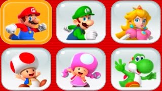 Super Mario Run - All Characters Unlocked + Gameplay