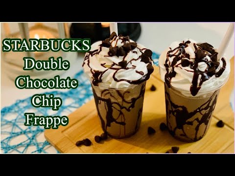 Starbucks Double Chocolate Chip Frappuccino | 4 Ingredients only | Recipe by Sobia In The Kitchen