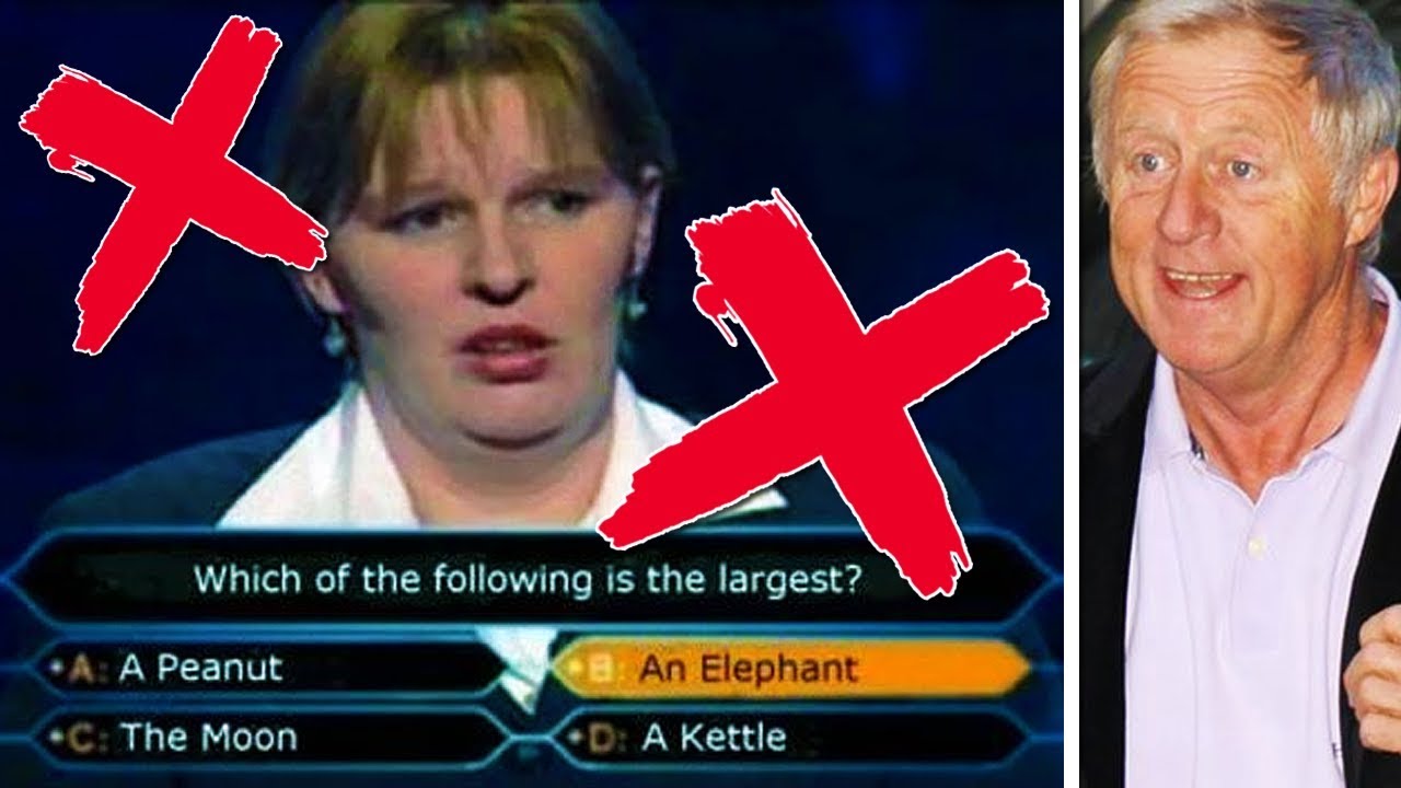 First question wrong on Who Wants to be a Millionaire