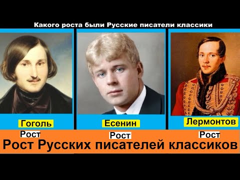 Какого роста были Русские писатели классики, это станет для Вас неожиданностью