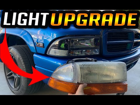 DODGE DAKOTA HEADLIGHT REMOVAL REPLACEMENT
