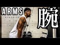 【筋トレ】太い腕を作る、腕トレ5種!【Vlog】【減量】