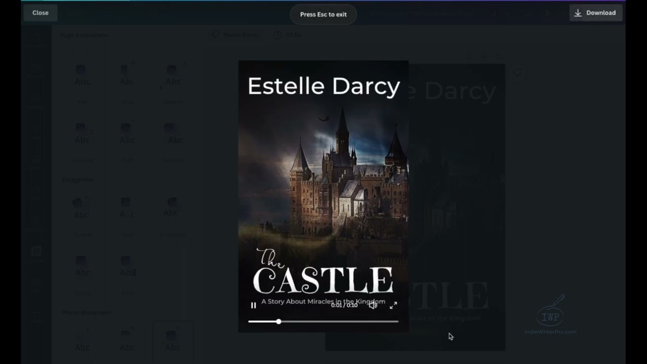 Animating Book Covers Using Canva