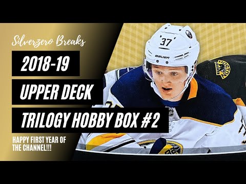 2018-19 UPPER DECK TRILOGY HOBBY BOX #2 - HAPPY ONE YEAR ANNIVERSARY!!!