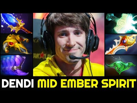 DENDI Ember Spirit Outplayed Mid Invoker with Beautiful Remnant Plays 7.27 Dota 2
