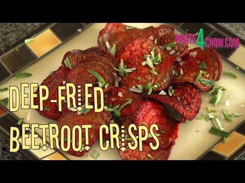How to Make Deep-Fried Beetroot Crisps. Crispy Delicious Beetroot Chips - The Perfect Snack!