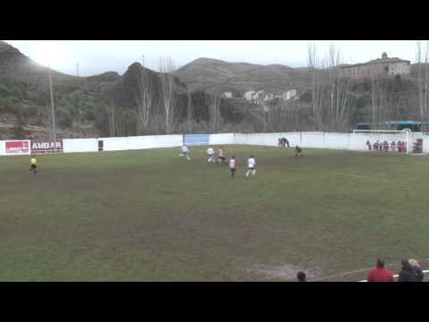 Gol nº 100 del Real Zaragoza-B 2013-14, en Illueca por Jorge Pombo