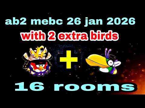 Angry birds 2 mighty eagle bootcamp Mebc 26 jan 2026 with 2 extra birds red+hal #ab2 mebc today