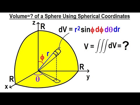 Calculus 3 Ch 13 1 Triple Integrals 1 of TBD Volume of a Sphere Using Spherical Coordinates