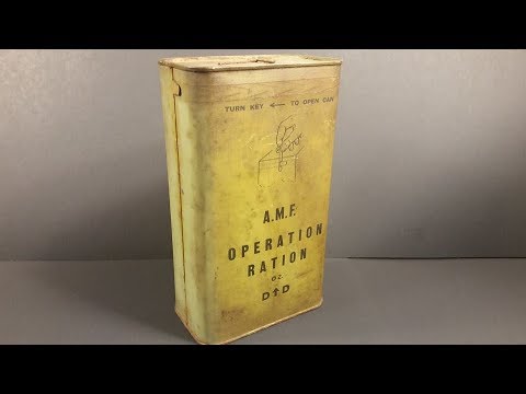 1945 Australian 24 Hour Operation Ration 02 MRE Review Vintage Meal Ready to Eat Taste Test