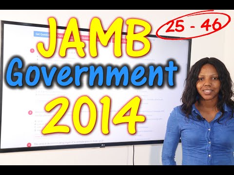 JAMB CBT Government 2014 Past Questions 25 - 46