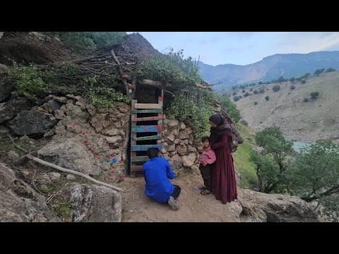 Sheltered by Stone: A Nomadic Family's Life Under a 500-Ton Rock 🌄🐑