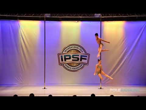 Novice Doubles Albert Amores & Gala Sabate of Spain - IPSF World Pole Sports Championships 2018