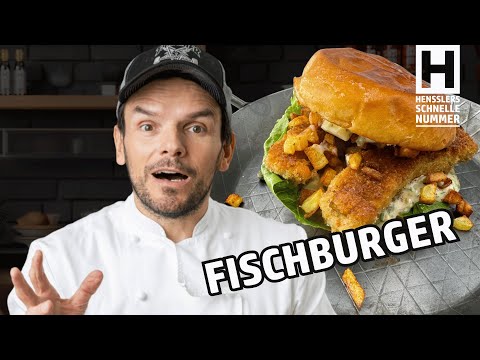 Schnelles Fischburger Rezept "live on tape" von Steffen Henssler