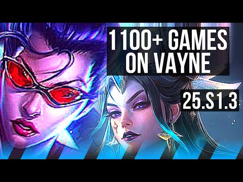 VAYNE vs SYNDRA (MID) | 1100+ games, 8/2/6 | NA Master | 25.S1.3