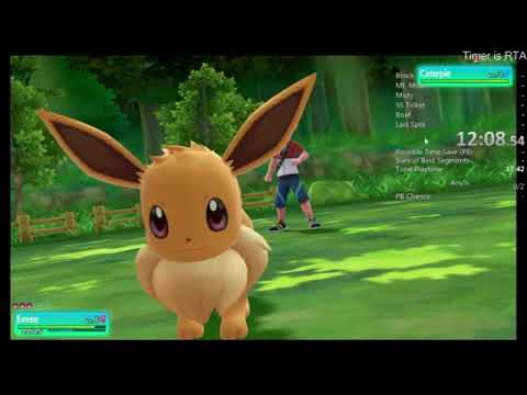 Pokemon Let's Go Eevee Speedrun in 4:42:56