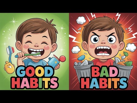 Good Habits and Bad Habits for Kids | Good Manners and Bad Manners | Healthy Habits in English