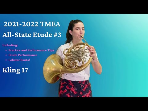 French Horn 2021-2022 TMEA All-State Etude #3 AKA Kling 17