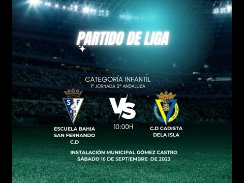 1º Jornada de Liga. Categoría 2ª Andaluza. ESCUELA BAHIA SAN FERNANDO C.D- CADISTA DE LA ISLA C.D
