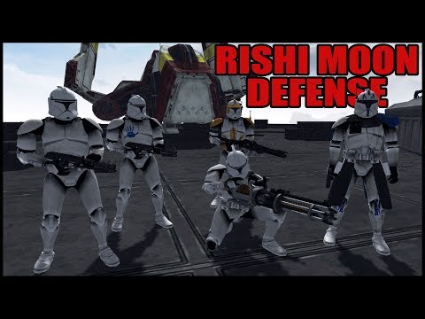 Domino Squad's Last Stand on Rishi Moon Base! - Men of War: Clone Wars Recreated