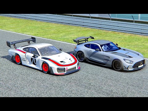 Porsche 935 2020 VS Mercedes-Benz AMG GT Black Series 2021 at Nurburgring