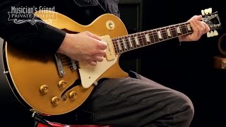 Video thumbnail for Gibson ES-Les Paul Limited Edition VOS Electric Guitar with P-90s Gold Top by Musician's Friend