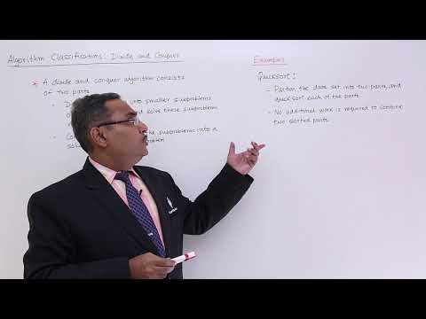 Algorithm Classification Divide And Conquer