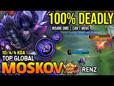 MOSKOV BEST BUILD 2022 | TOP GLOBAL MOSKOV GAMEPLAY | MOBILE LEGENDS✓