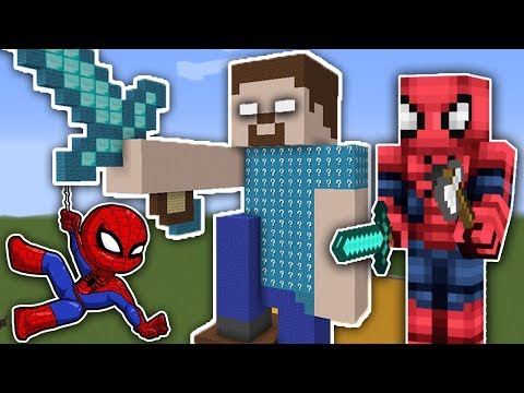 ÖRÜMCEK ADAM VS MINECRAFT - Herobrine Şans Blokları