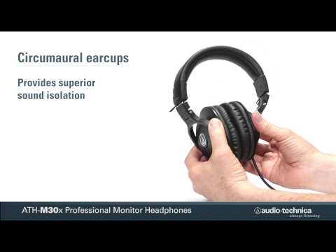 Audio-Technica ATH-M30x Closed-Back Monitor Headphones (Black) image 17