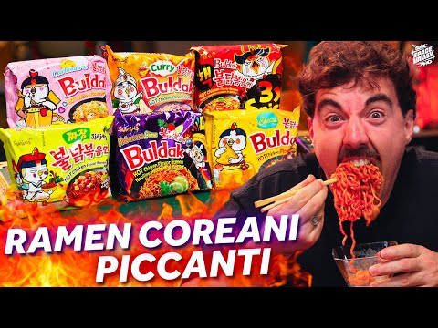 Super SPICY KOREAN Ramen! - Buldak Taste Test