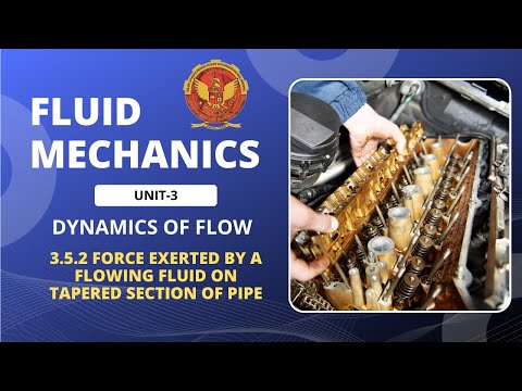 3.5.2 Force Exerted by a flowing fluid on tapered section of pipe | ME404 |
