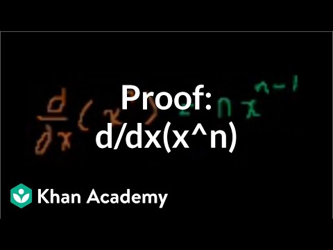 Proof: d/dx(x^n) 