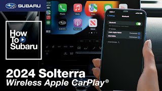 Subaru Solterra | How-To Connect Wireless Apple CarPlay (2024)
